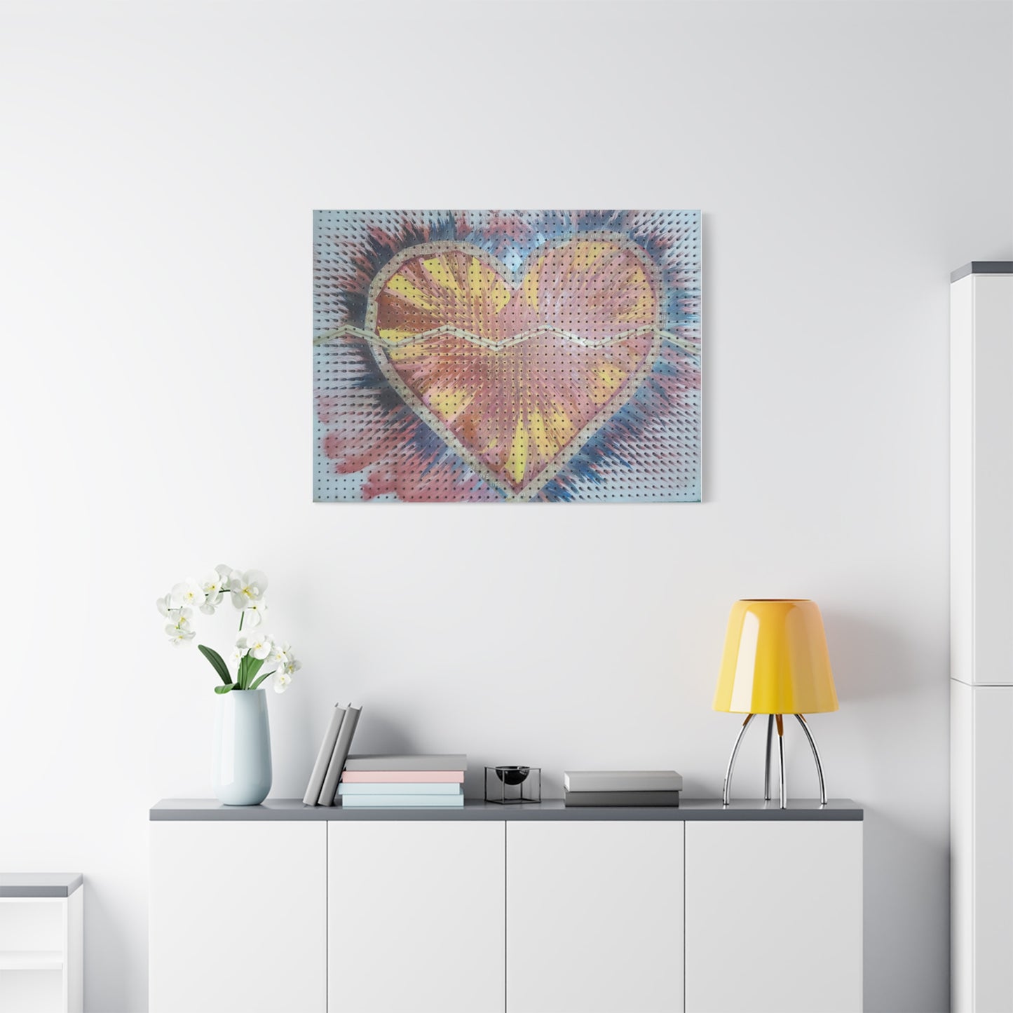 Relaxed Heart Burst Matte Canvas — Stretched 1.25" Wall Art
