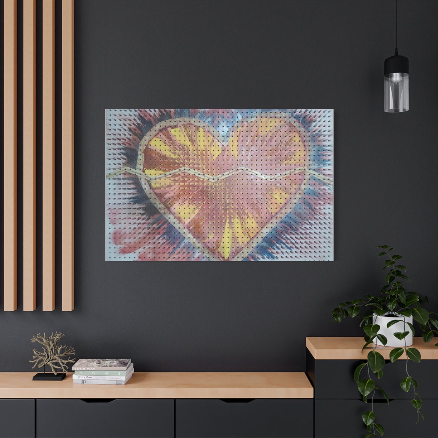 Relaxed Heart Burst Matte Canvas — Stretched 1.25" Wall Art