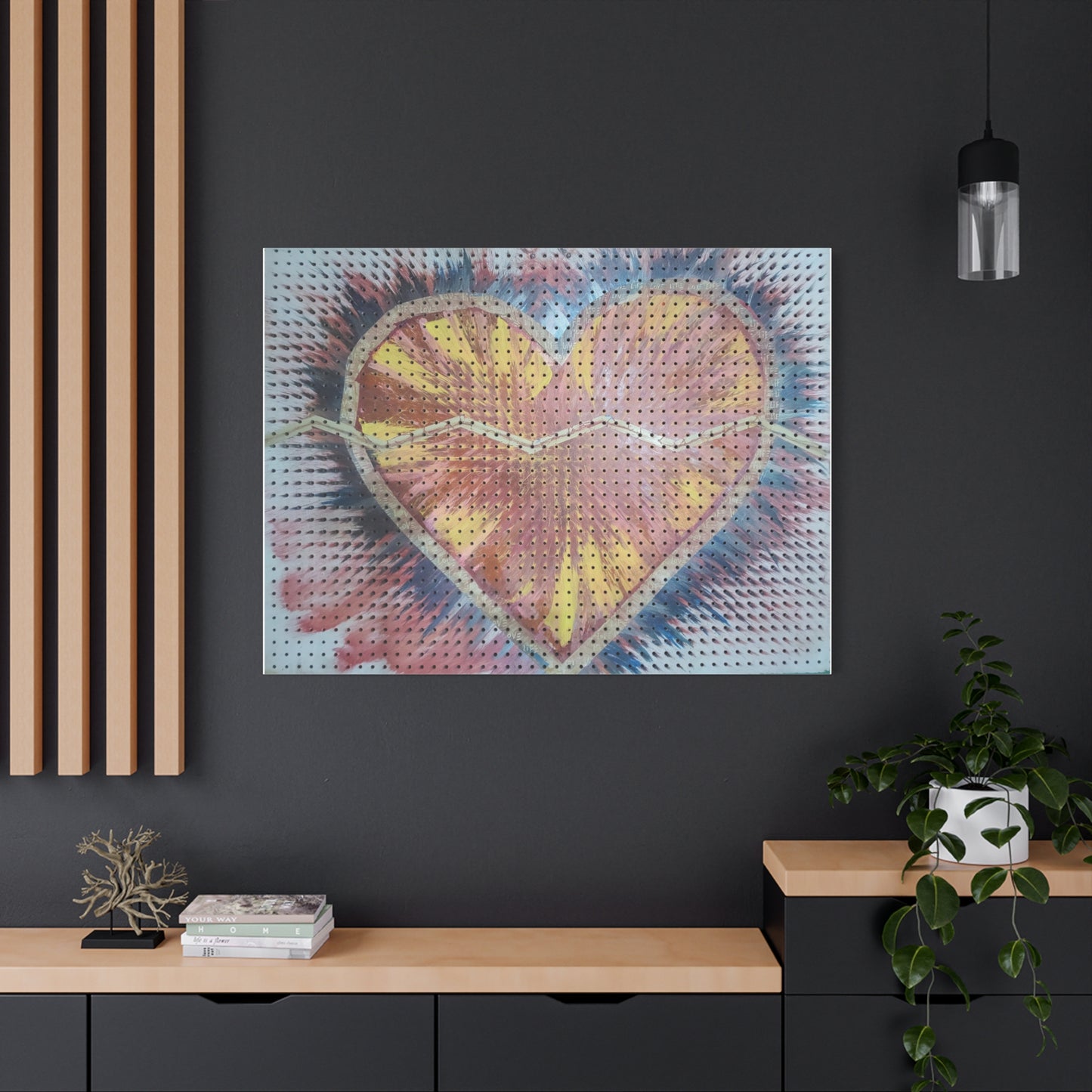 Relaxed Heart Burst Matte Canvas — Stretched 1.25" Wall Art