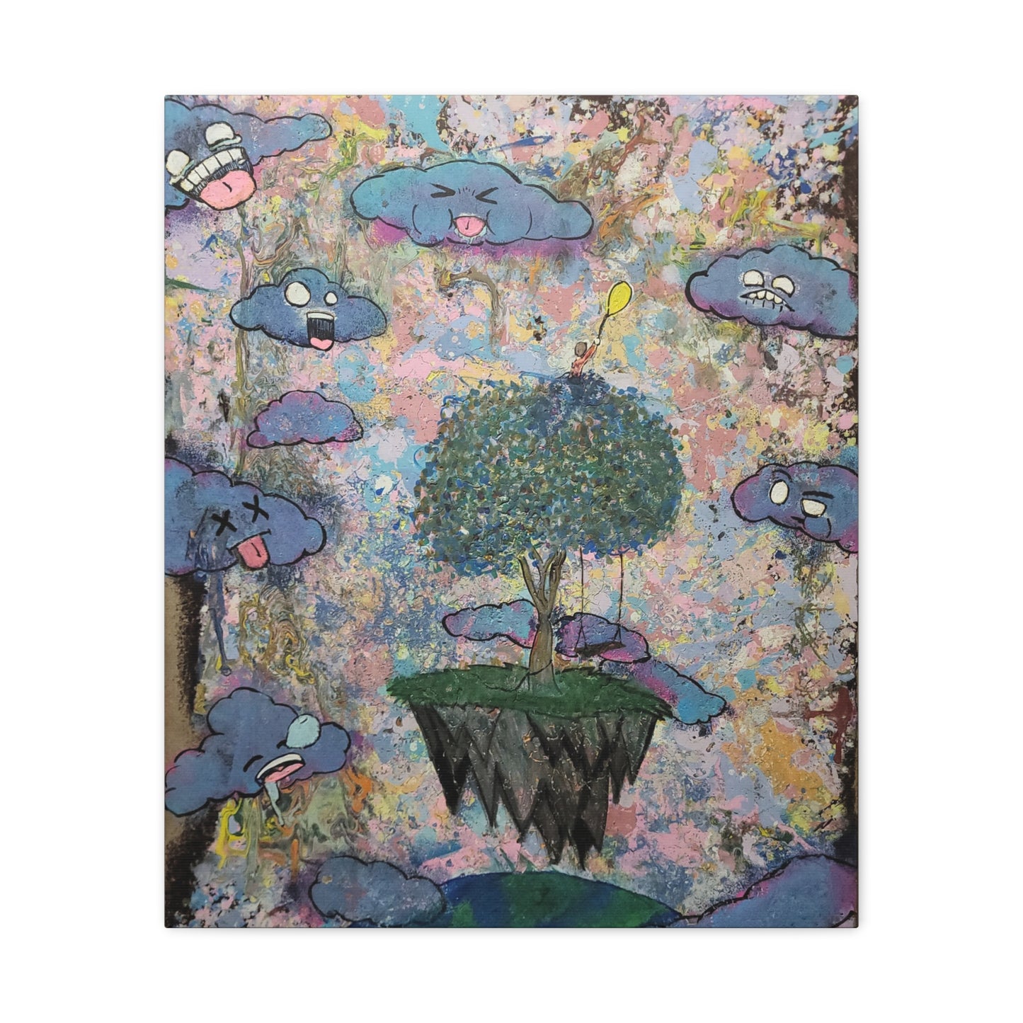 High Among the Clouds Matte Canvas Print