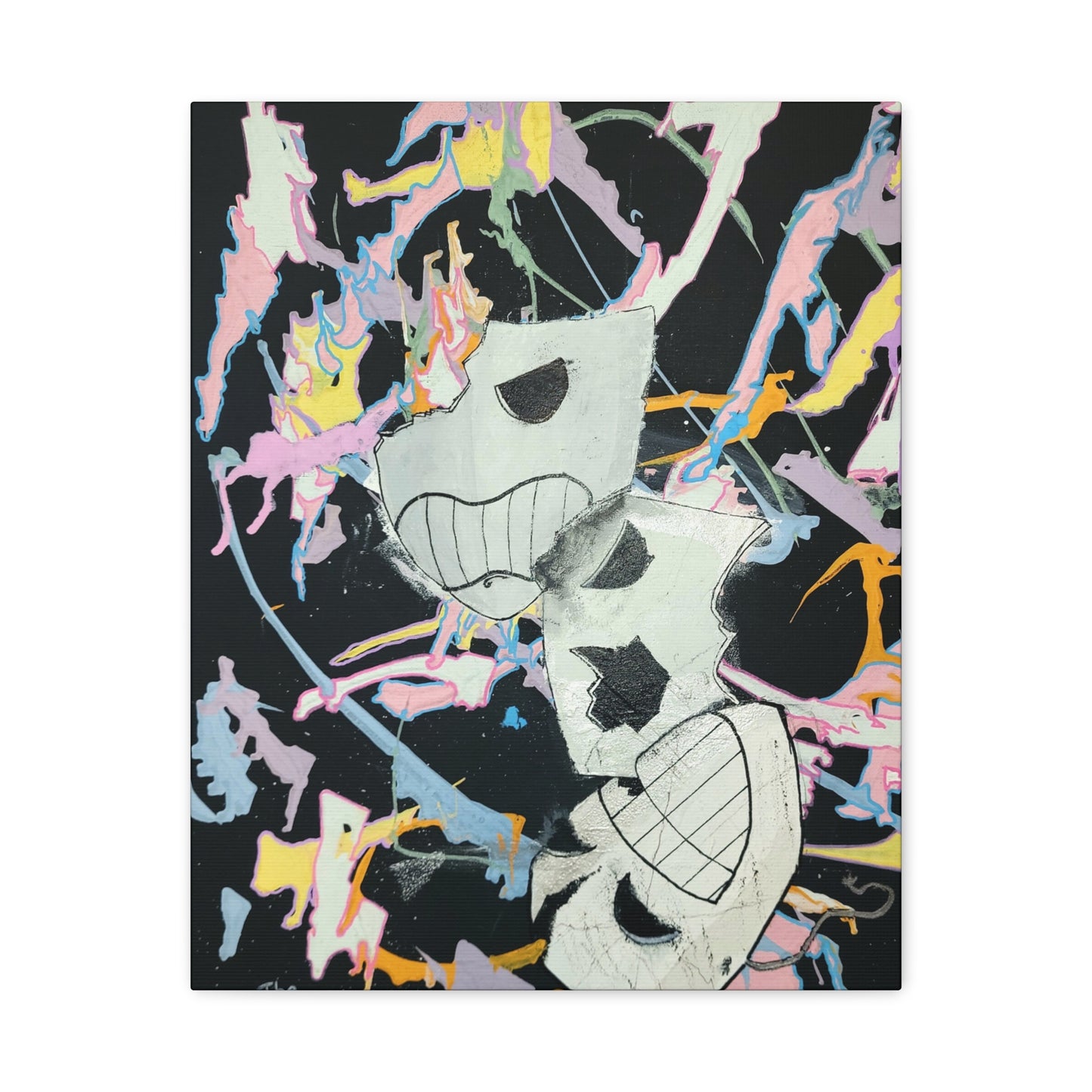 Canvas Print - The Masks No Longer Work Surreal Art