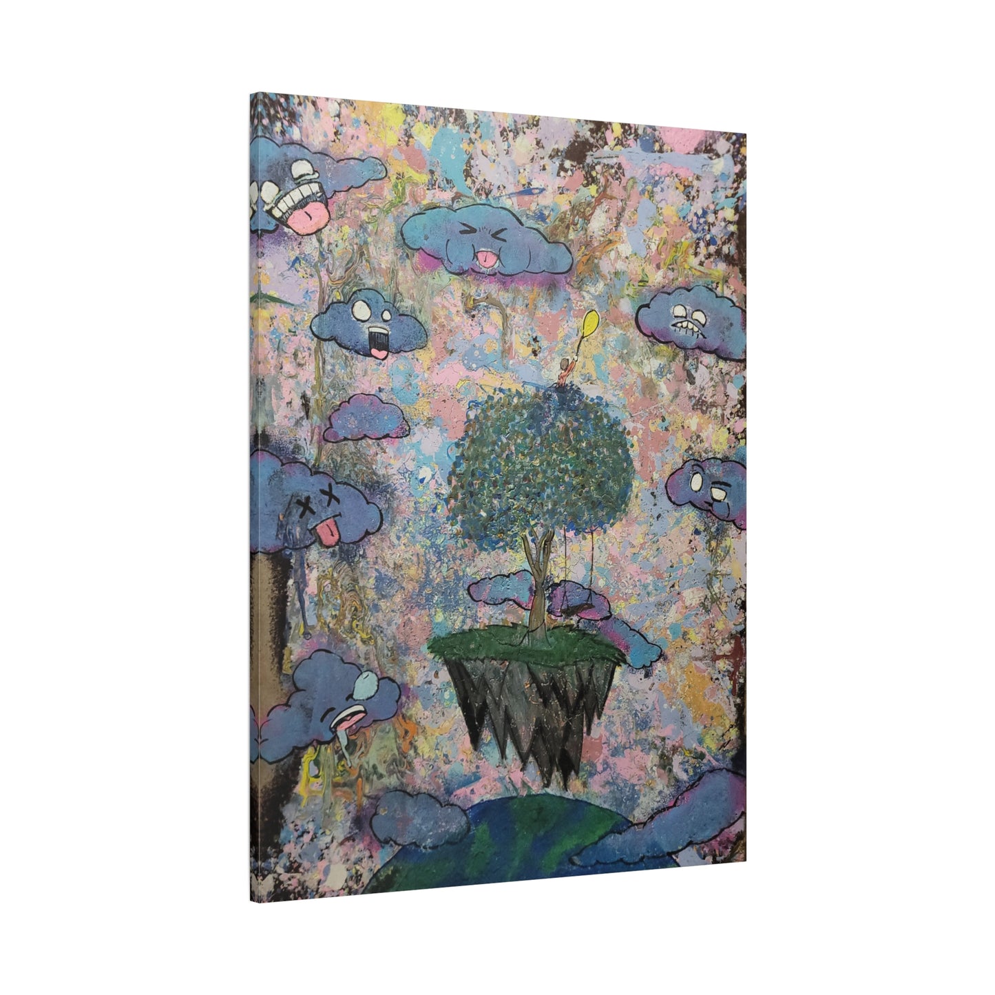 High Among the Clouds Matte Canvas Print