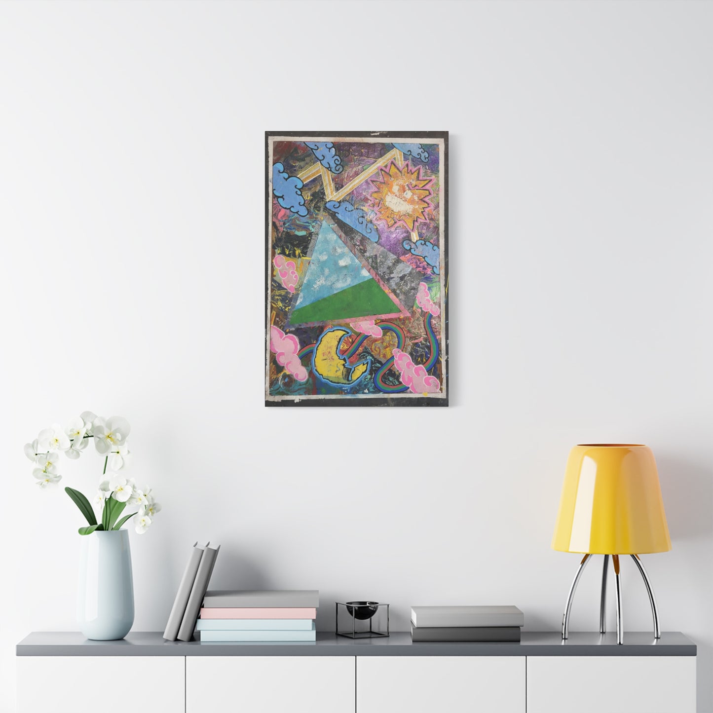 Peeking In From The Dreamscape Canvas Art —  Matte Stretched Wall Art