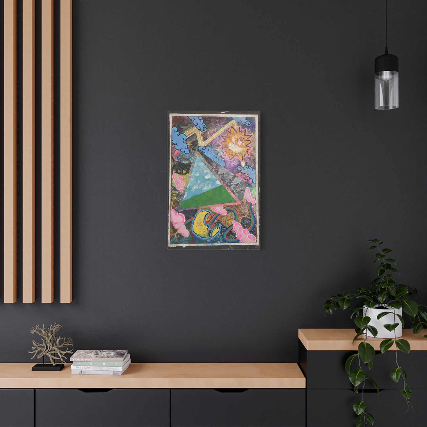 Peeking In From The Dreamscape Canvas Art —  Matte Stretched Wall Art