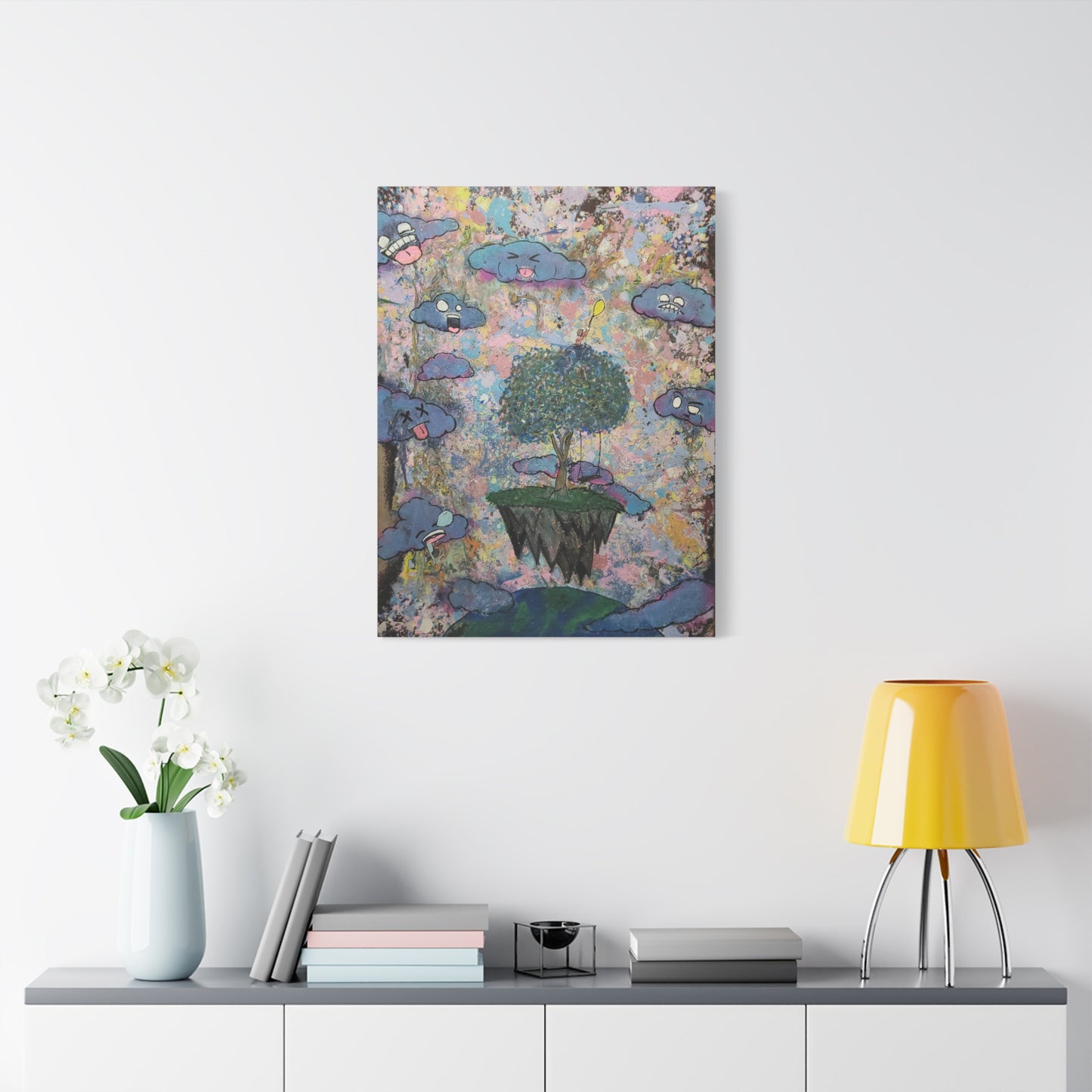 High Among the Clouds Matte Canvas Print