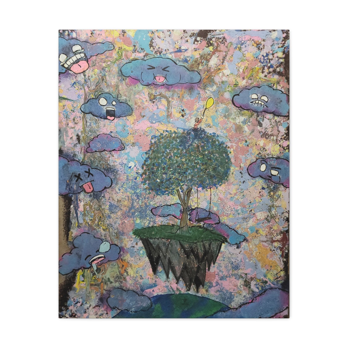 High Among the Clouds Matte Canvas Print