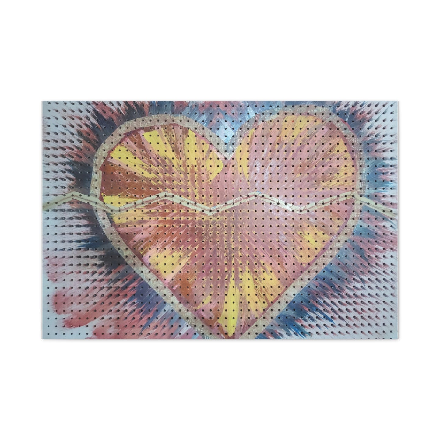 Relaxed Heart Burst Matte Canvas — Stretched 1.25" Wall Art