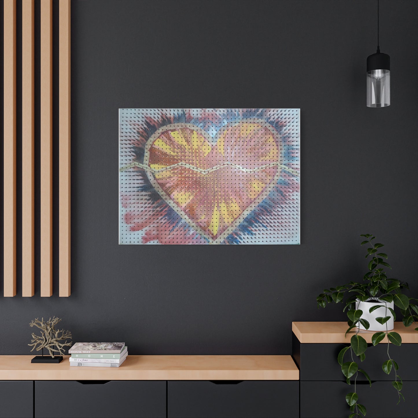 Relaxed Heart Burst Matte Canvas — Stretched 1.25" Wall Art