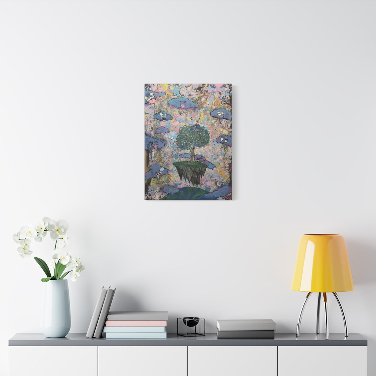 High Among the Clouds Matte Canvas Print