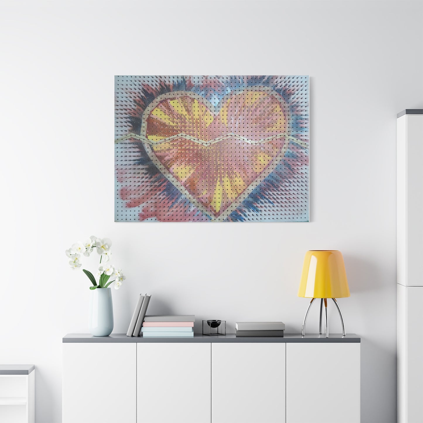 Relaxed Heart Burst Matte Canvas — Stretched 1.25" Wall Art