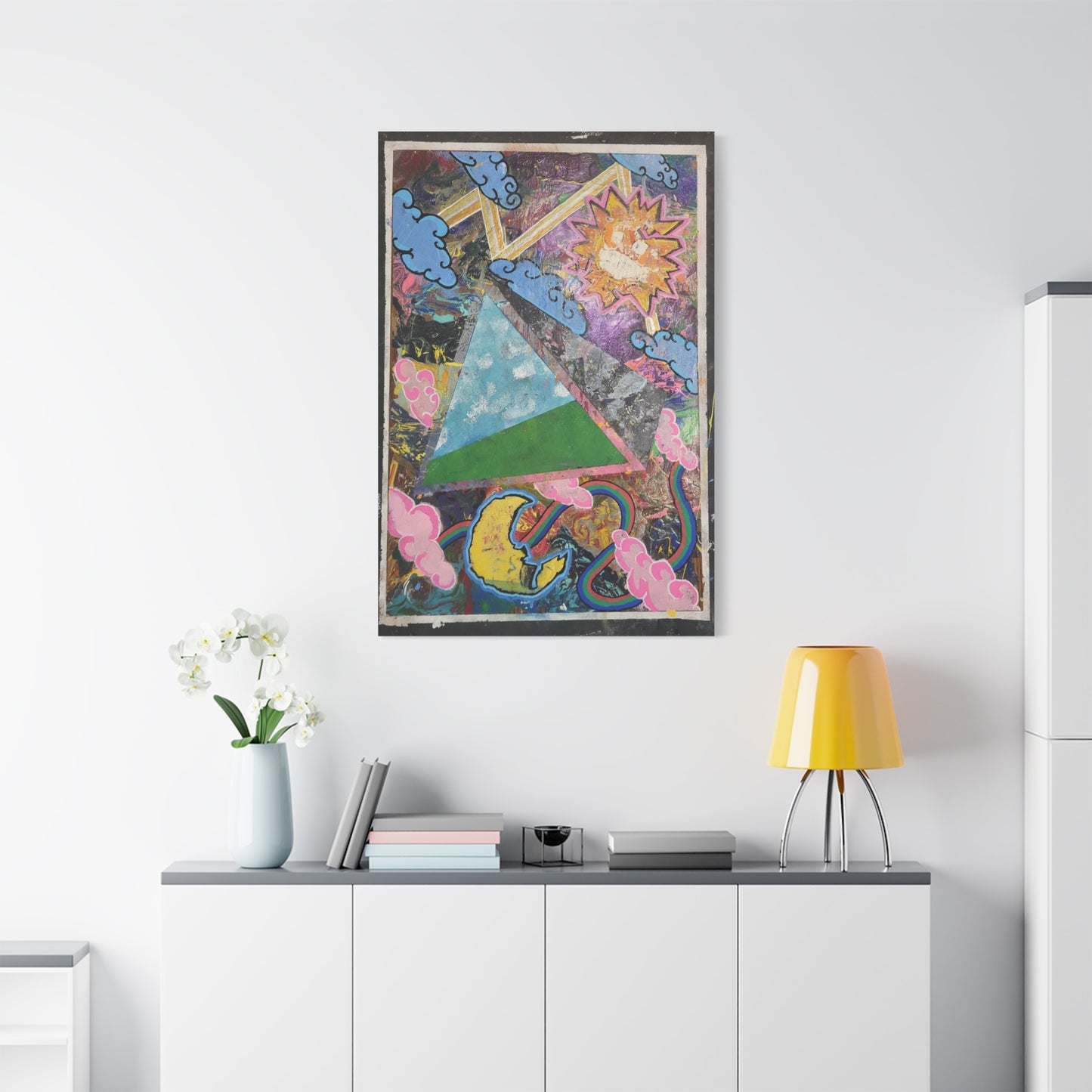 Peeking In From The Dreamscape Canvas Art —  Matte Stretched Wall Art