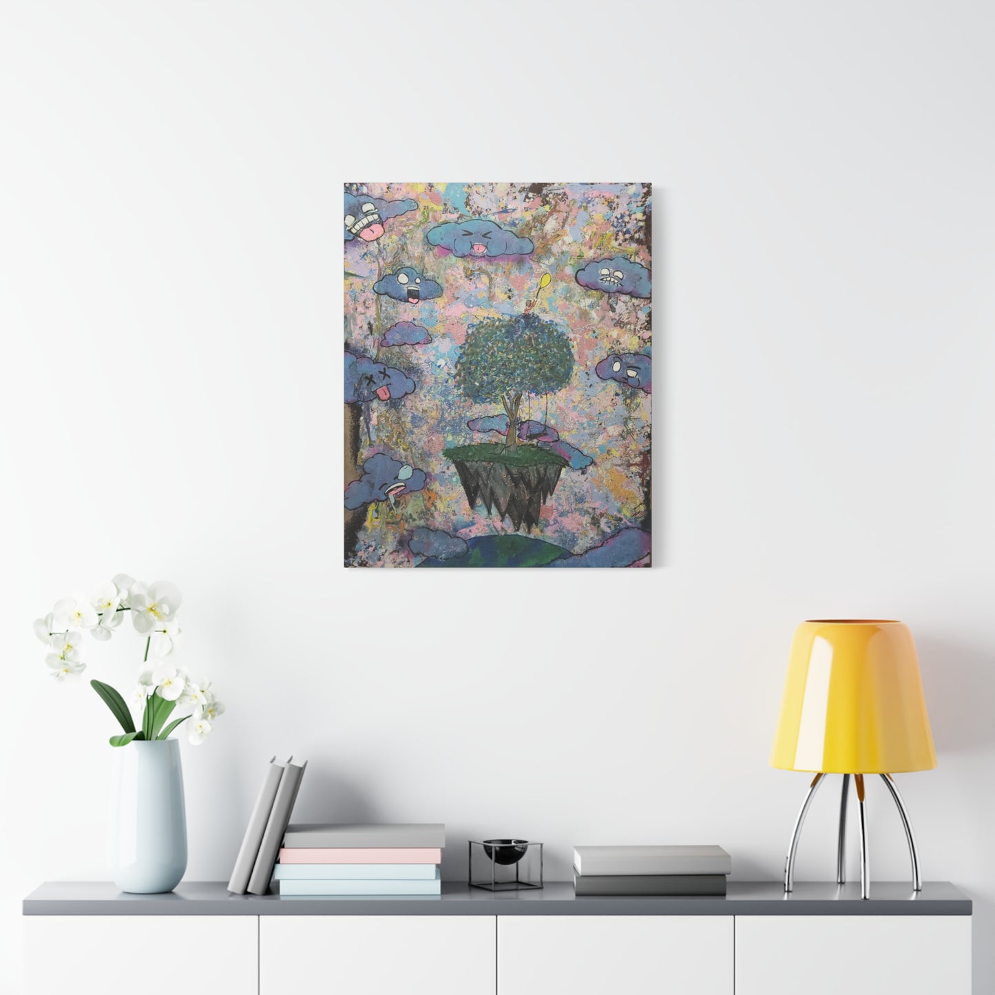 High Among the Clouds Matte Canvas Print