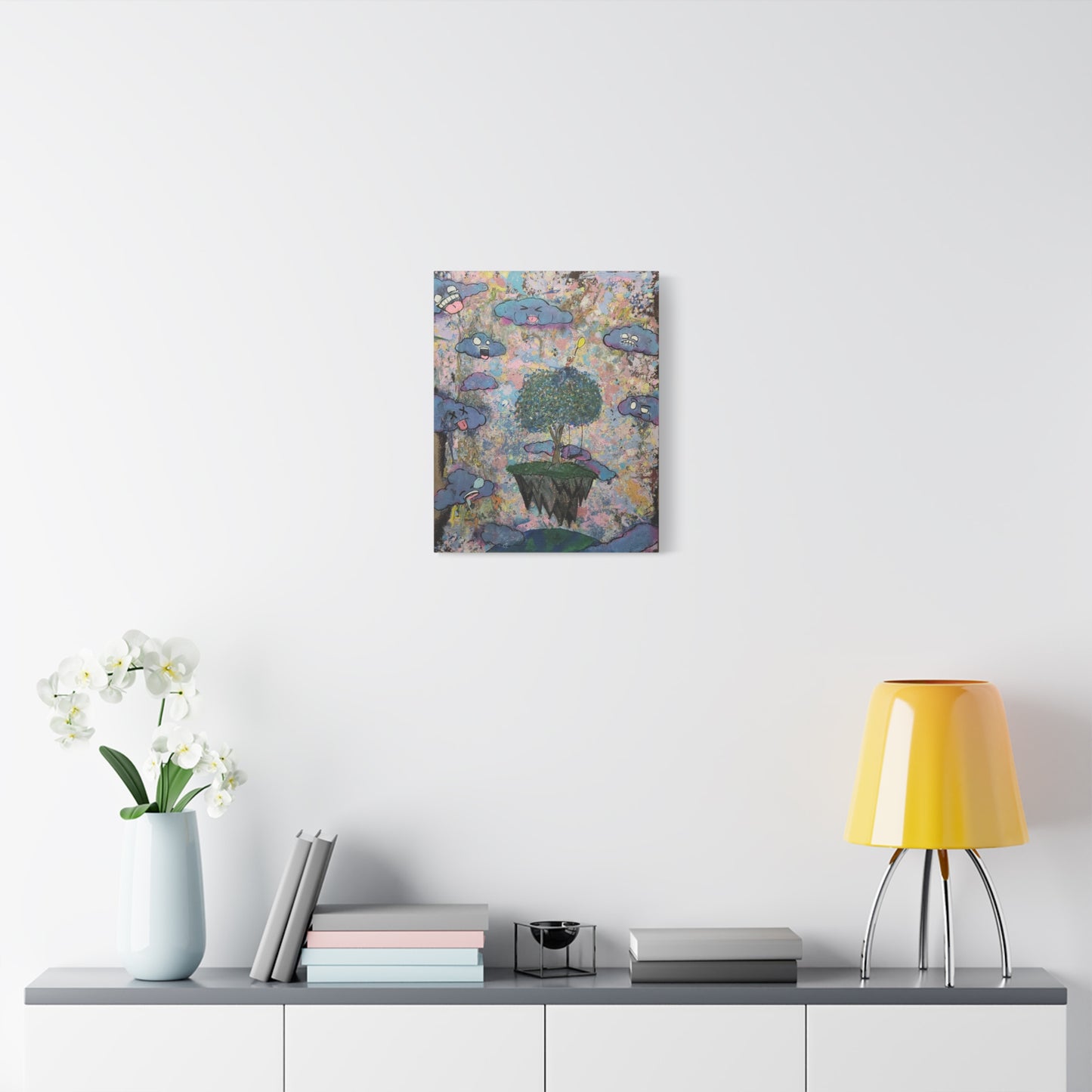 High Among the Clouds Matte Canvas Print