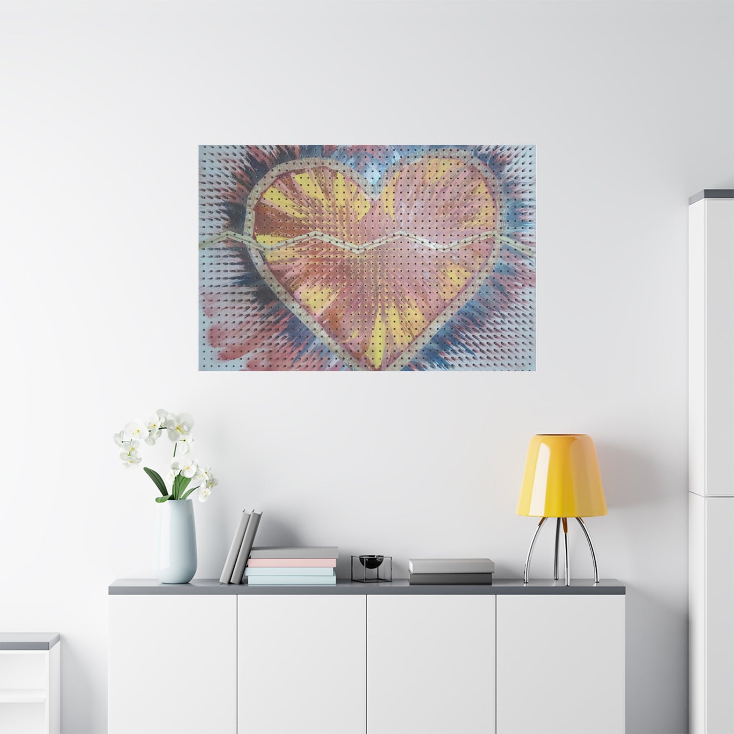 Relaxed Heart Burst Matte Canvas — Stretched 1.25" Wall Art