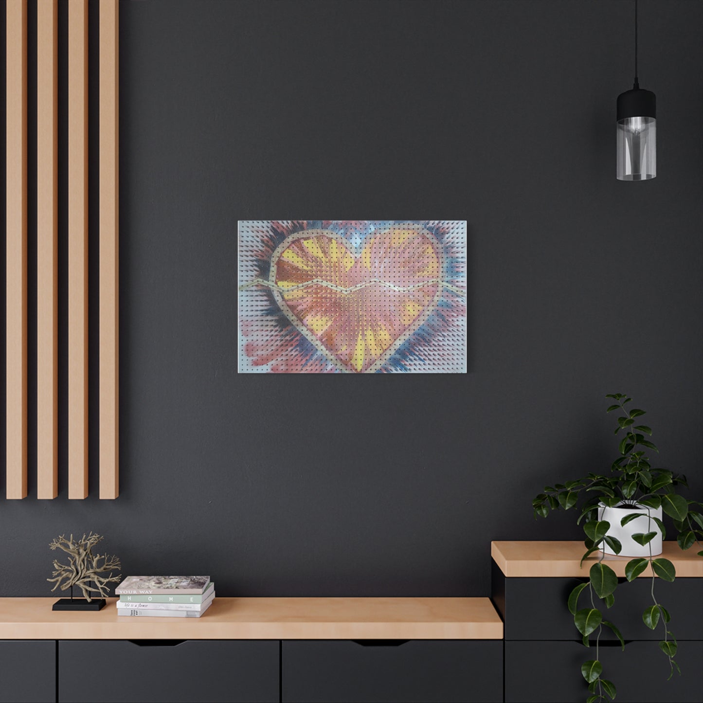 Relaxed Heart Burst Matte Canvas — Stretched 1.25" Wall Art