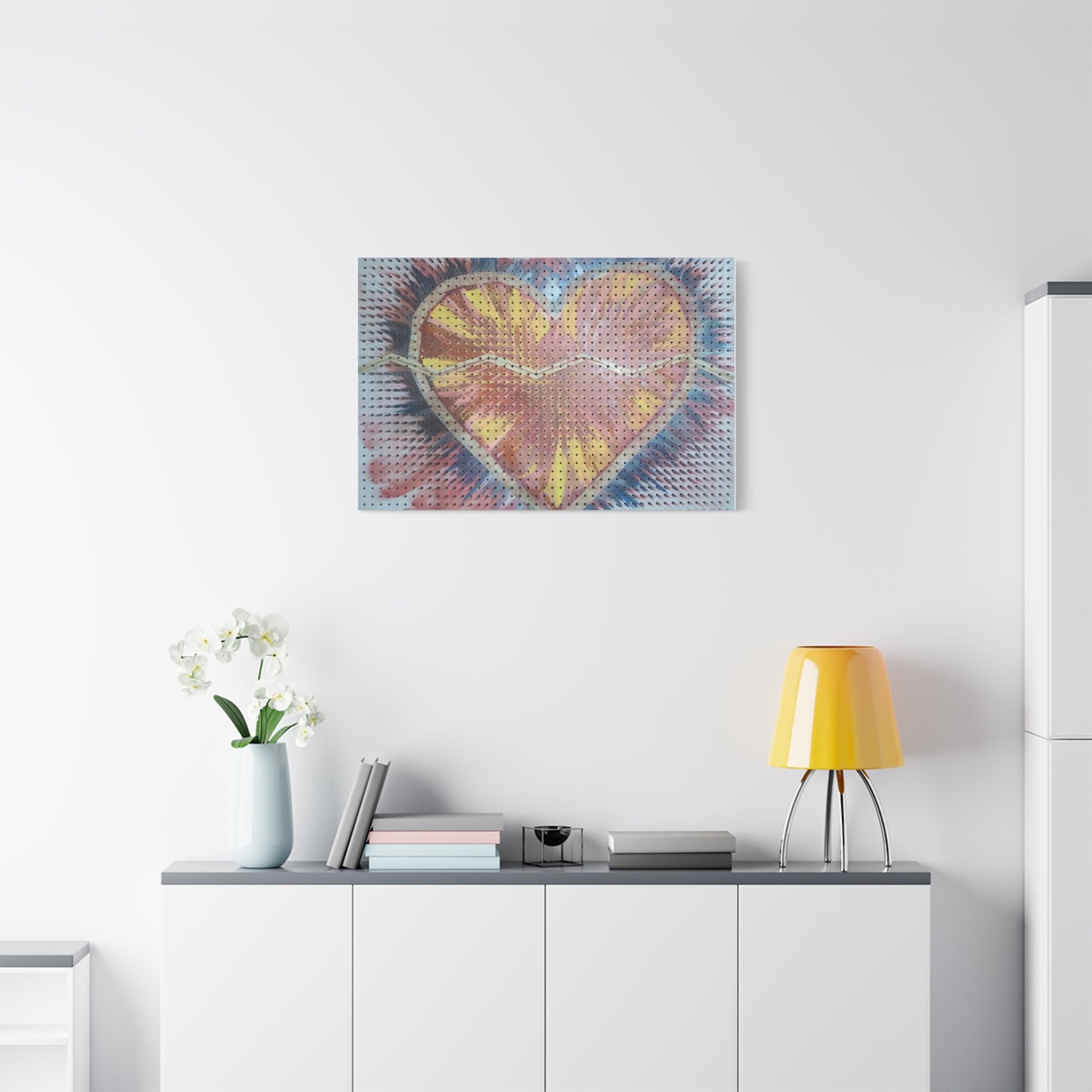 Relaxed Heart Burst Matte Canvas — Stretched 1.25" Wall Art