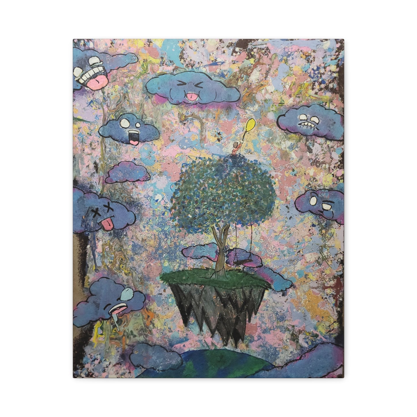 High Among the Clouds Matte Canvas Print