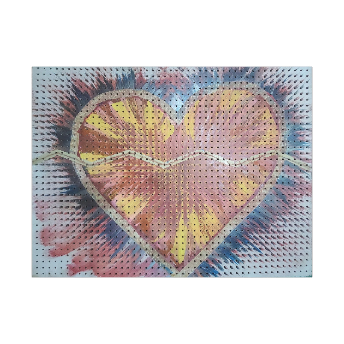 Relaxed Heart Burst Matte Canvas — Stretched 1.25" Wall Art