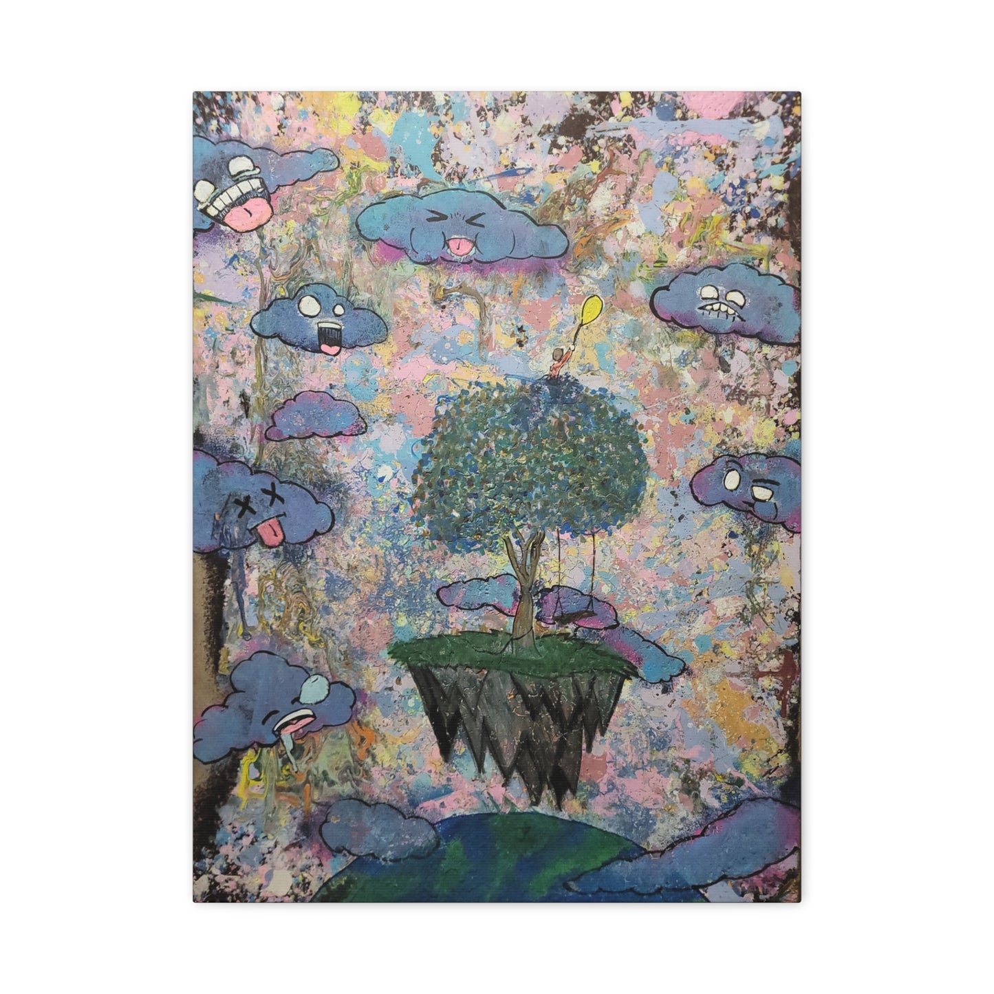 High Among the Clouds Matte Canvas Print