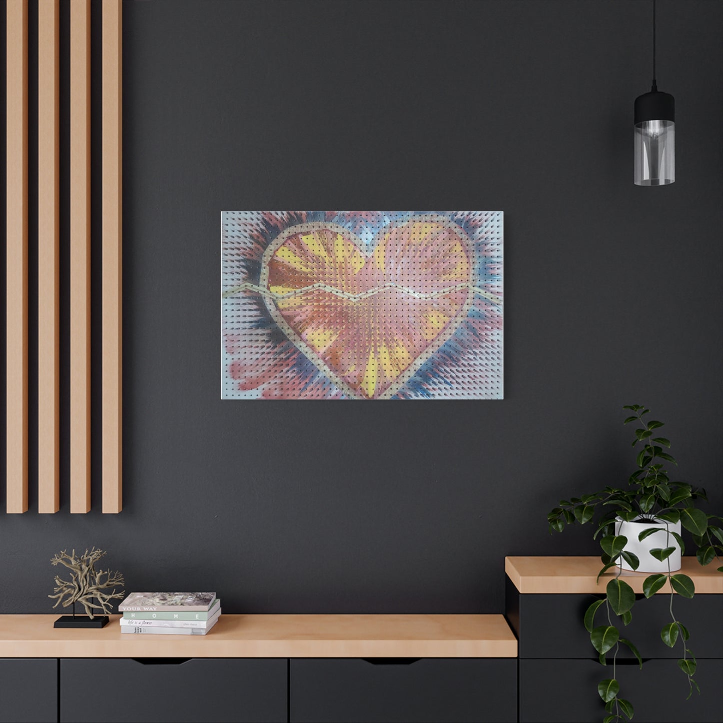 Relaxed Heart Burst Matte Canvas — Stretched 1.25" Wall Art