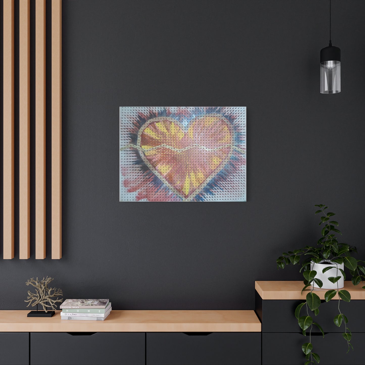 Relaxed Heart Burst Matte Canvas — Stretched 1.25" Wall Art