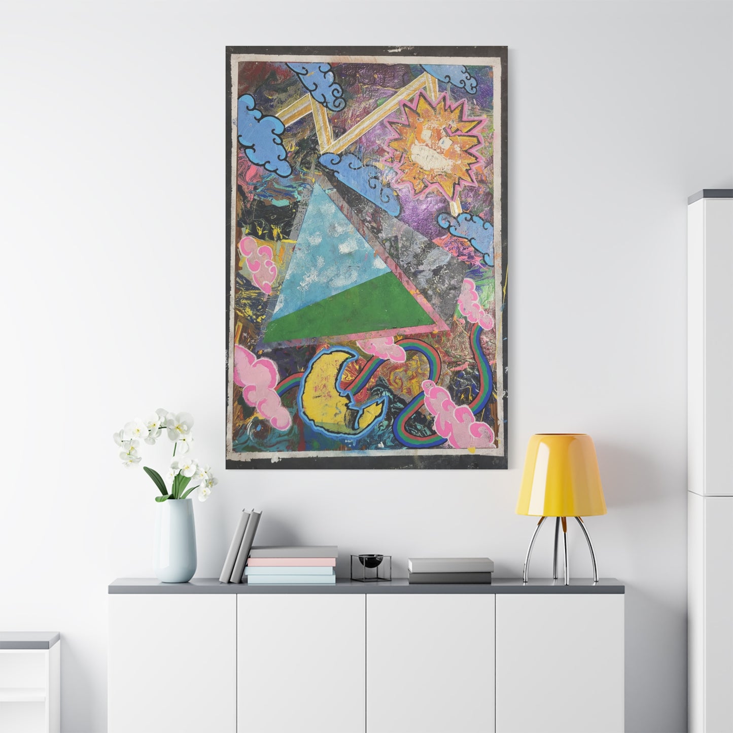 Peeking In From The Dreamscape Canvas Art —  Matte Stretched Wall Art
