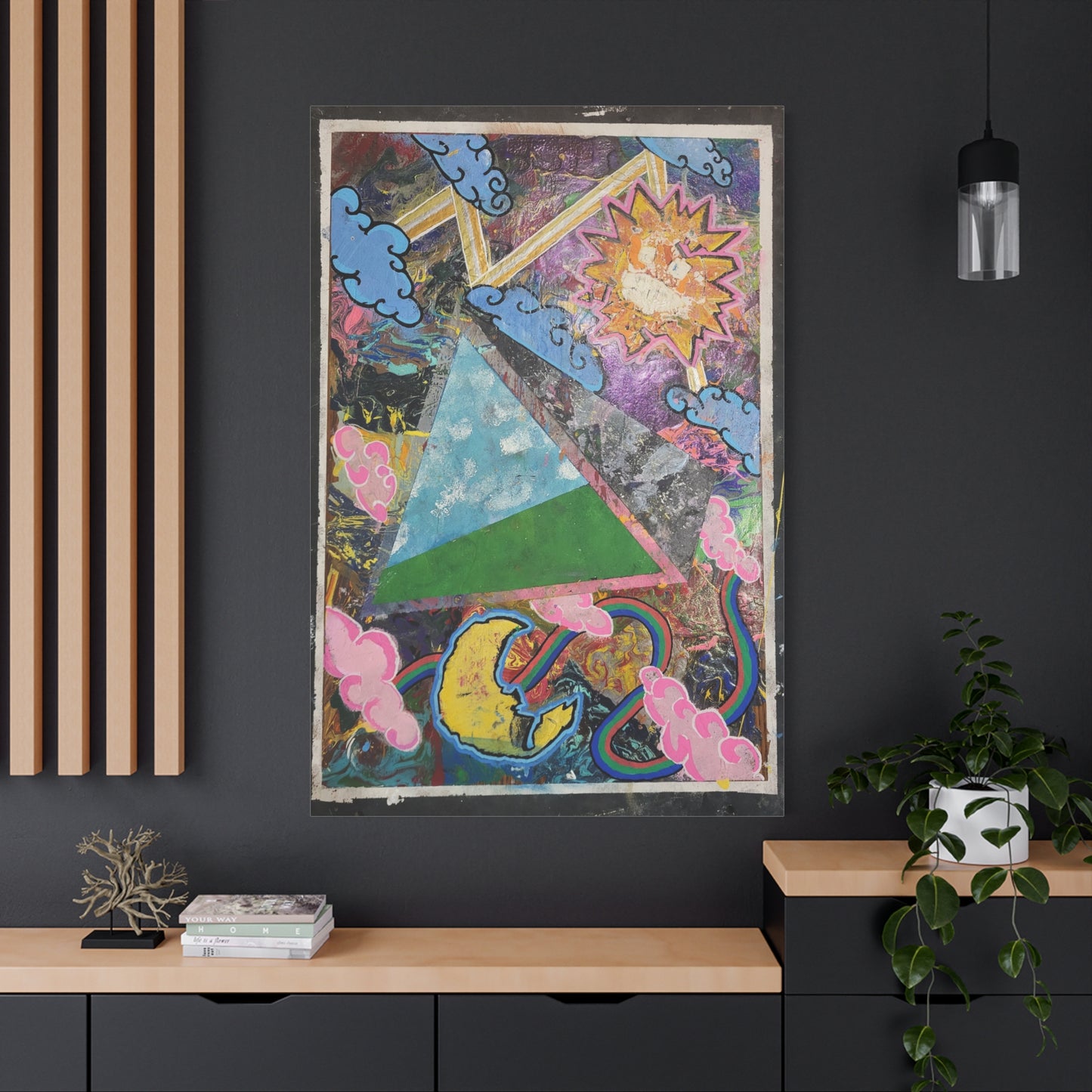 Peeking In From The Dreamscape Canvas Art —  Matte Stretched Wall Art