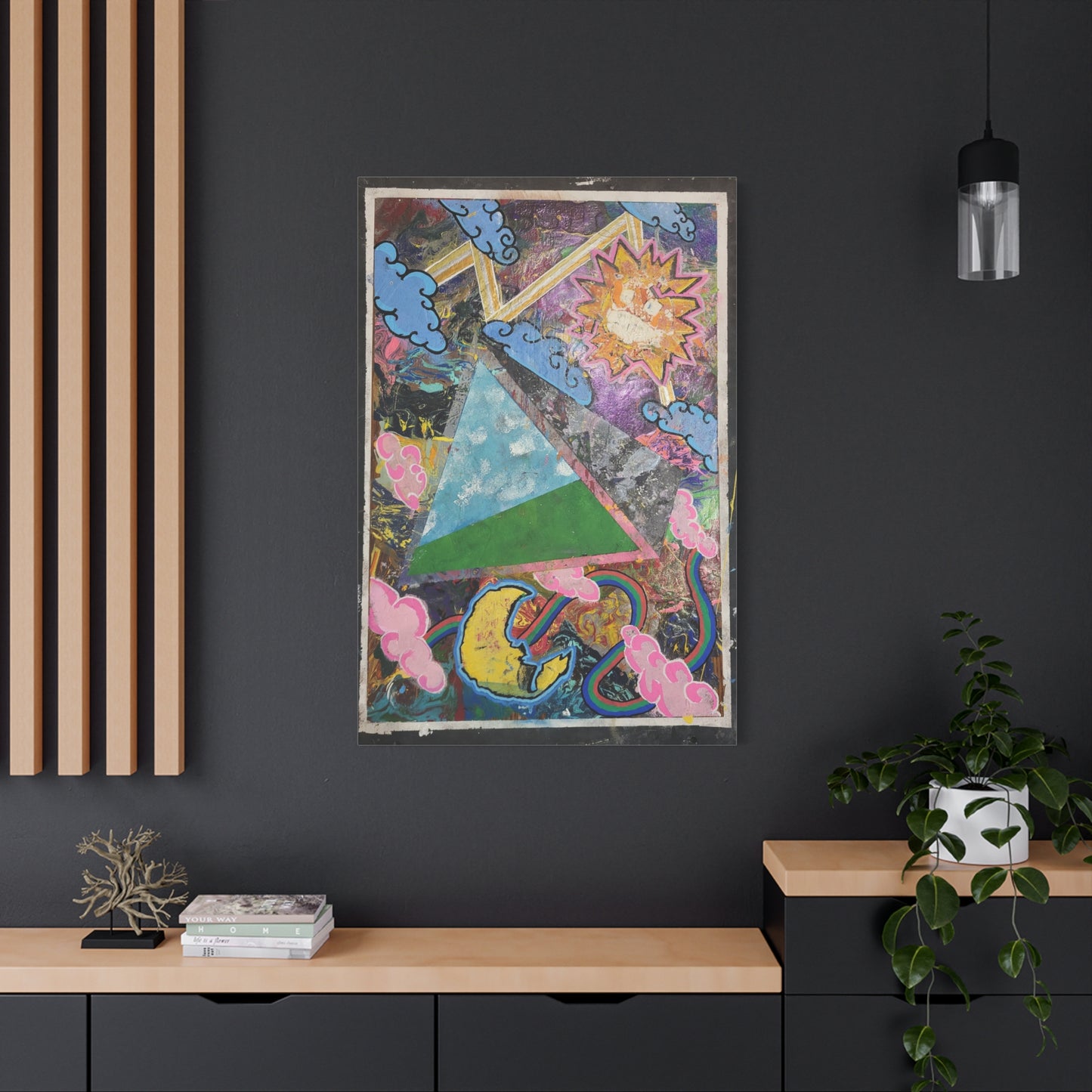 Peeking In From The Dreamscape Canvas Art —  Matte Stretched Wall Art